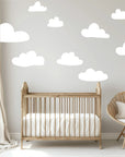 Cloud Wall Decals - White - DW3. Rainbow Sun Clouds
