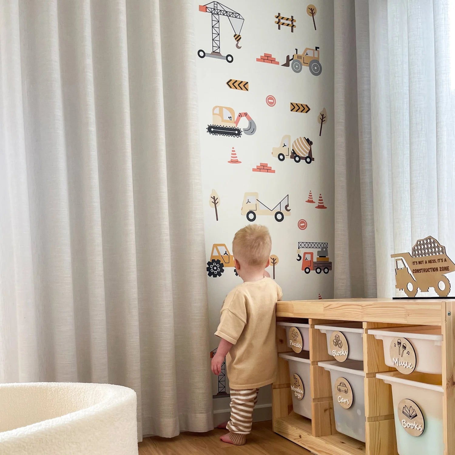 Construction Zone Wall Decals DW9. Transport