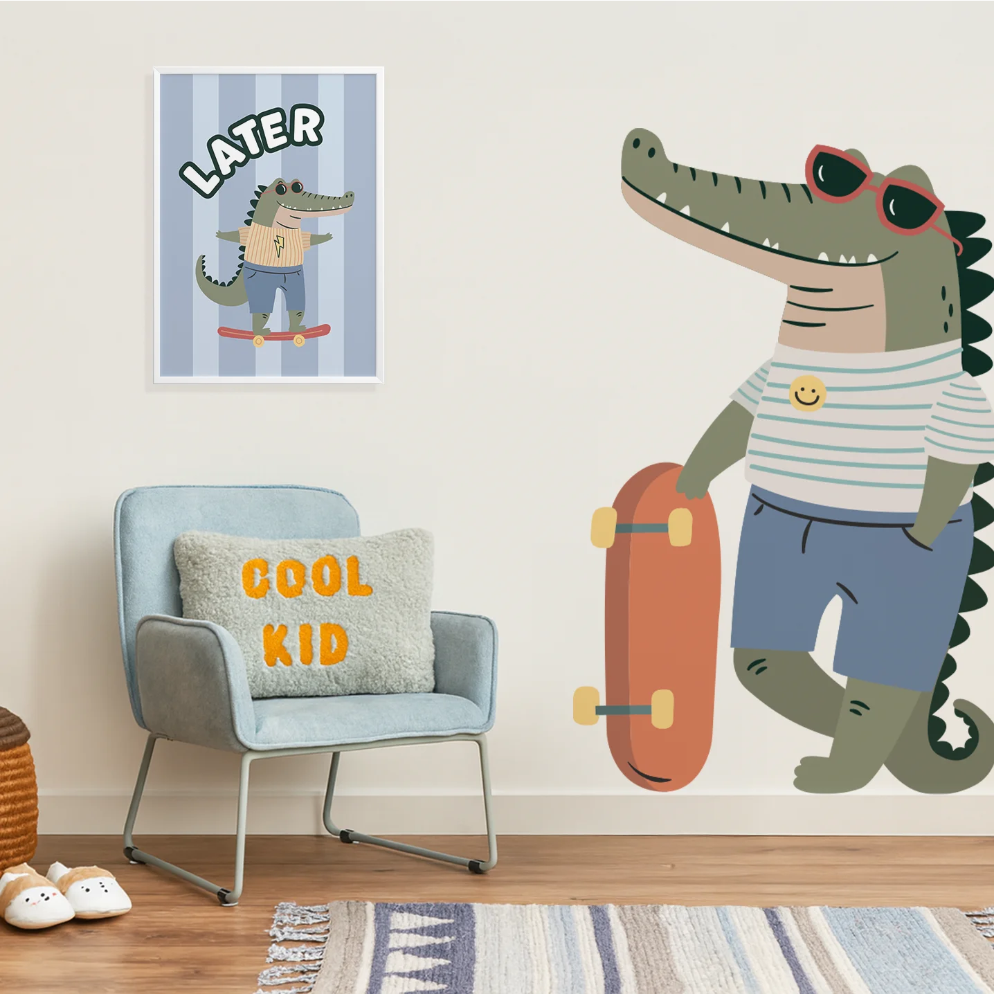 Corner Skater Gator - DW5. Animal Decals