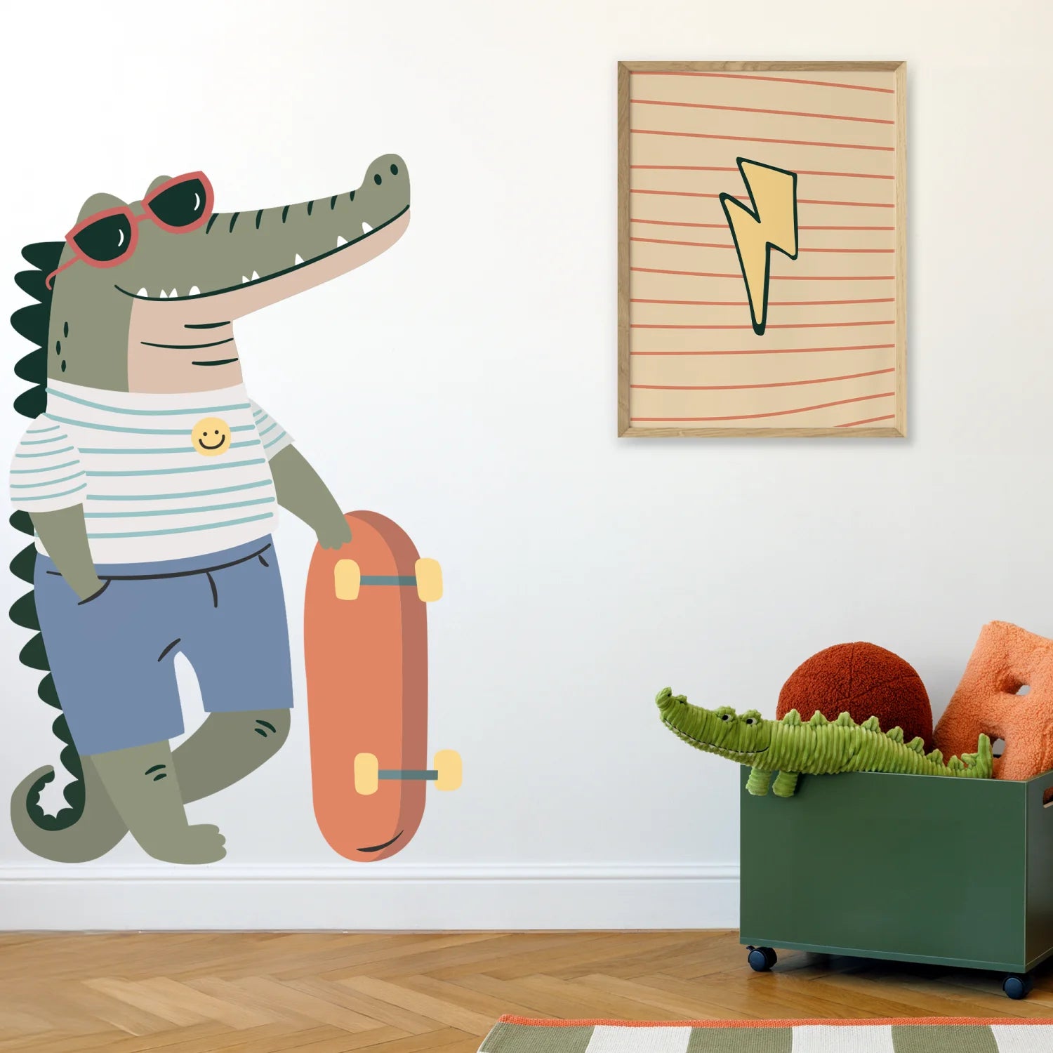 Corner Skater Gator - DW5. Animal Decals