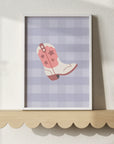 Cowgirl Boot Print - WP1. Wall Prints