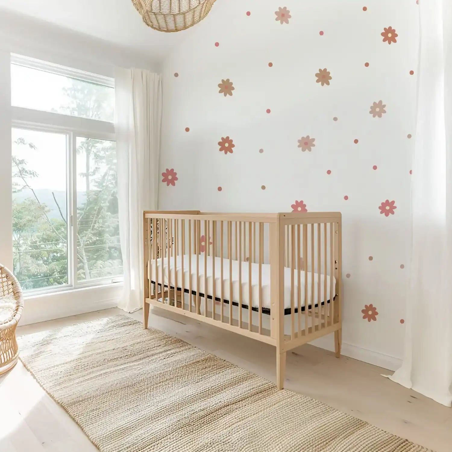 Daisy Floral Wall Decal - DW2. Decals