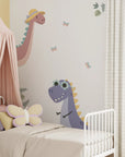 Dino Dudettes Wall Decals - Blush & Purple - DW5. Animal