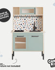 Duktig Kitchen Abstract Dots Warm - Blue Base Decals