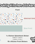 Duktig Kitchen Abstract Dots Warm - Blue Base Decals