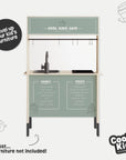 Duktig Kitchen Cool Kids Cafe - Sage Green Decals