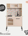 Duktig Kitchen Elegant Florals - Pink Base Decals