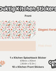 Duktig Kitchen Elegant Florals - Pink Base Decals