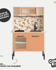Duktig Kitchen Fruity Peaches - Orange Base Decals