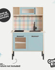 Duktig Kitchen Gingham Multi - Blue Base Decals - Furniture