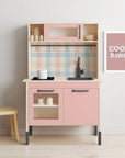 Duktig Kitchen Gingham Multi - Pink Base Decals - Furniture