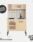 Duktig Kitchen Gingham Multi - Tan Base Decals - Furniture