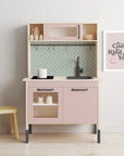 Duktig Kitchen Green Metro Tiles - Pink Base Decals