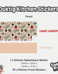 Duktig Kitchen Leafy Ladybirds - Tan Base Decals