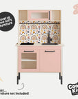 Duktig Kitchen Nature’s Harmony - Pink Base Decals