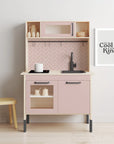 Duktig Kitchen Pink Metro Tiles - Pink Base Decals