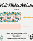 Duktig Kitchen Tropical Paradise - Pink Base Decals