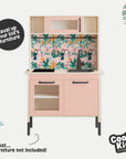 Duktig Kitchen Tropical Paradise - Pink Base Decals