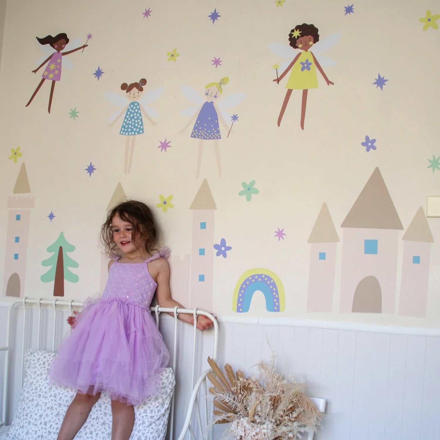 Fairy Wall Decals – Castle & Fairies Design For Kids – Cool Kids ...