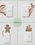 Festive Light Switch Decals: Set of 4 - Free Gift