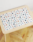 Flisat Table Abstract Dots Warm Decal - Furniture Decals
