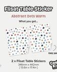 Flisat Table Abstract Dots Warm Decal - Furniture Decals