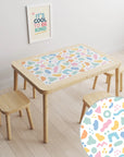 Flisat Table Abstract Shapes Bright Decal DF3.