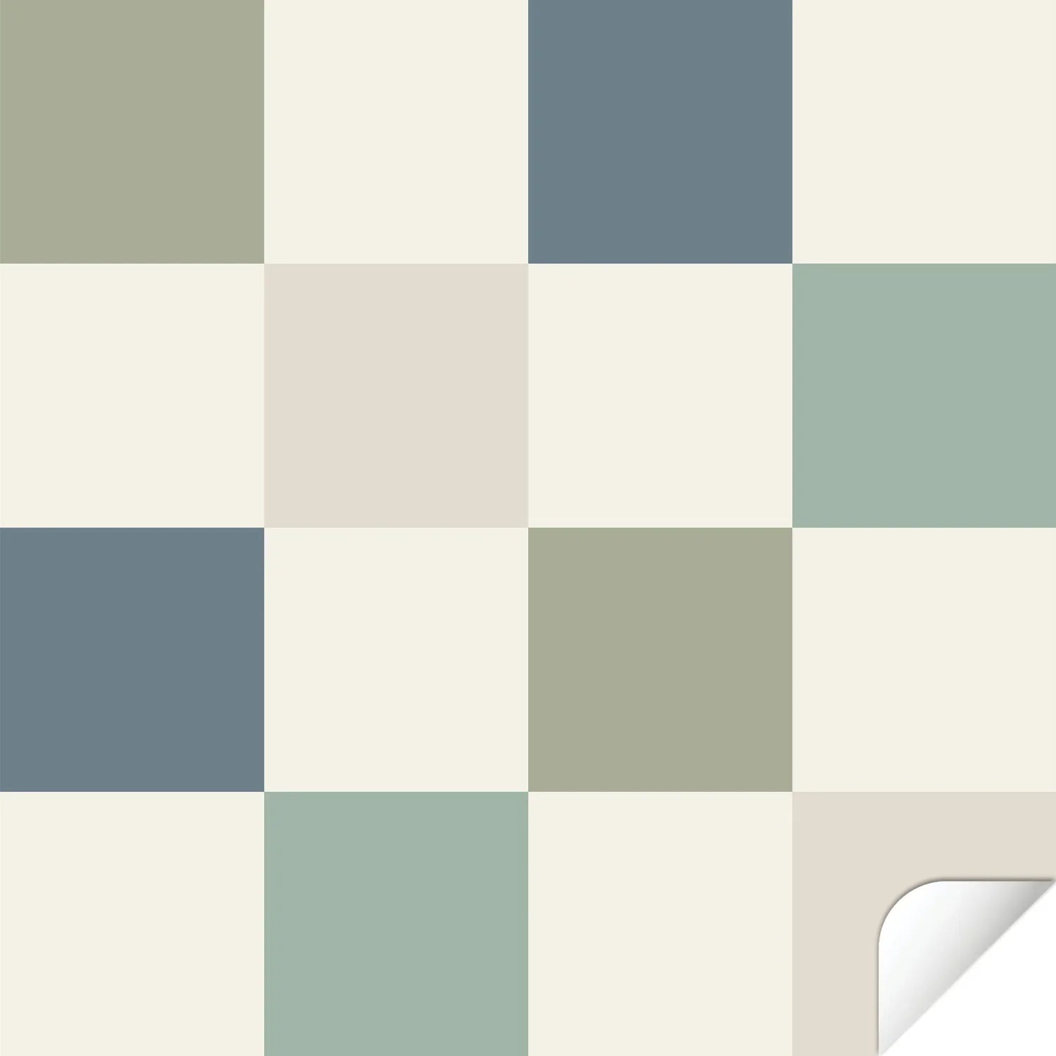 Trofast Top Checkers Decal - Blue - DF1. Tops