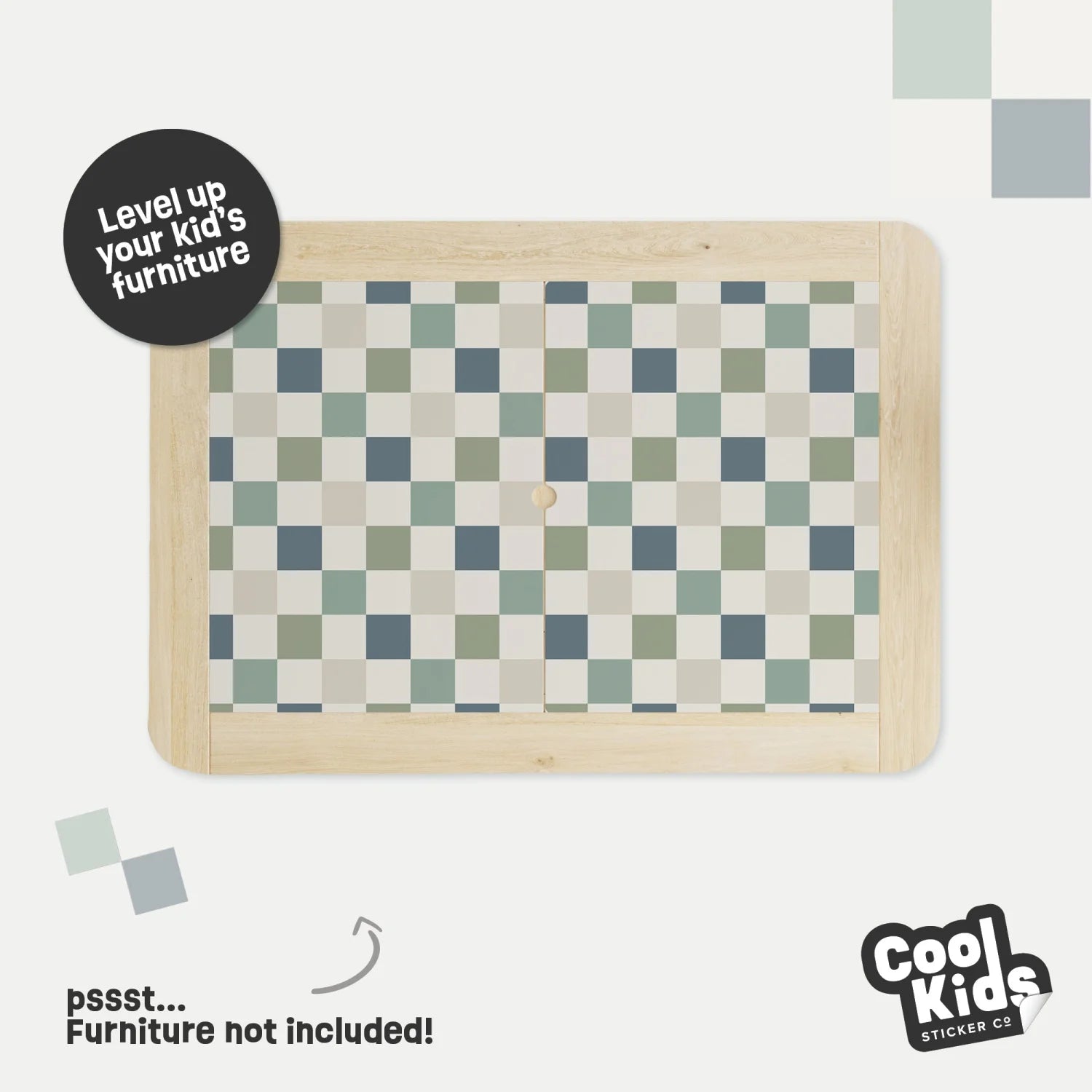 Flisat Table Checkers Neutral Decal - DF3.