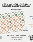 Flisat Table Checkers Neutral Decal - DF3.