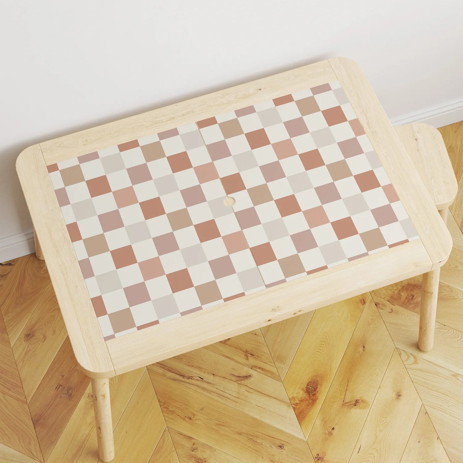 Flisat Table Checkers Neutral Decal - Furniture Decals