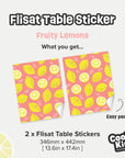 Flisat Table Fruity Lemons Decal - Furniture Decals