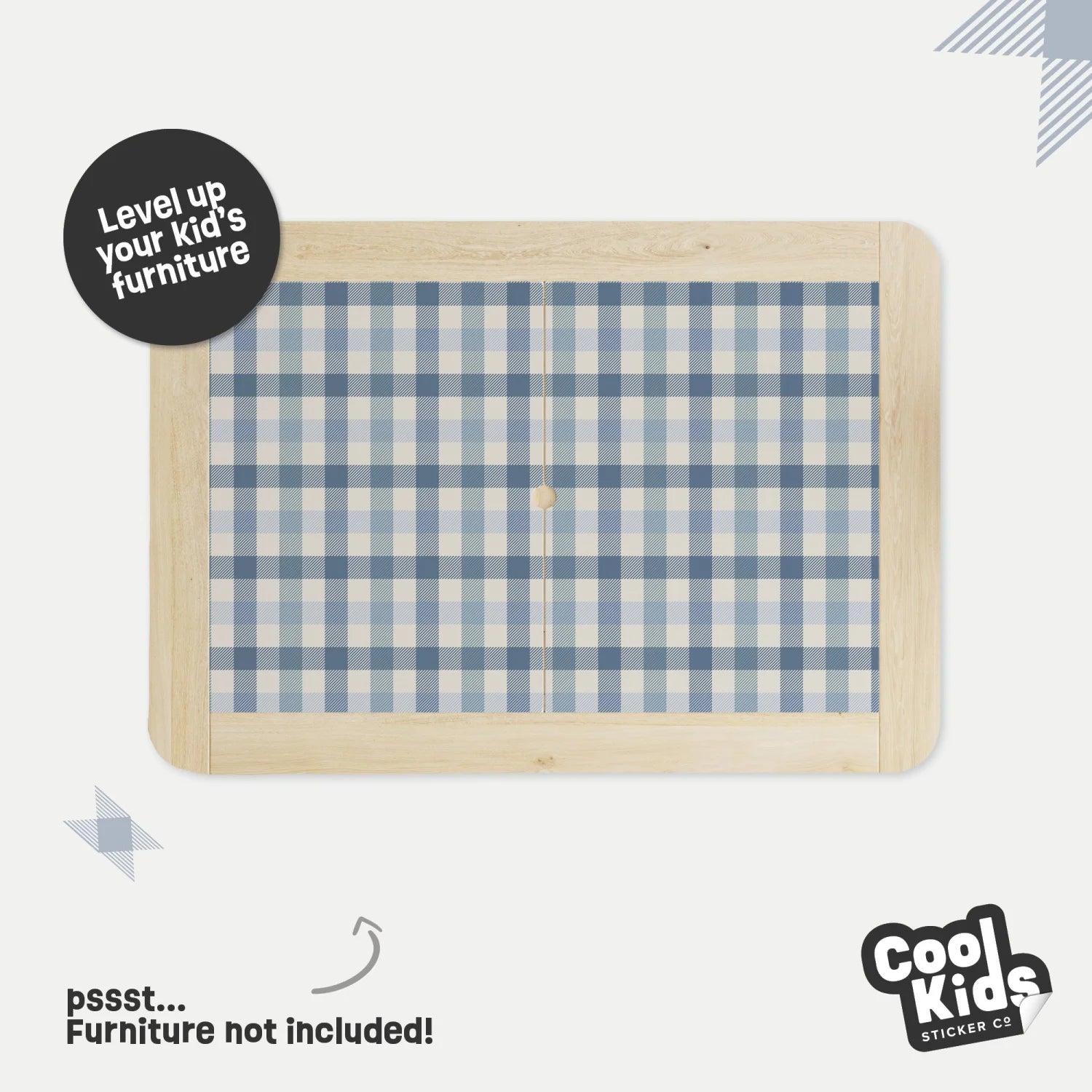 Flisat Table Gingham Decal - DF3.