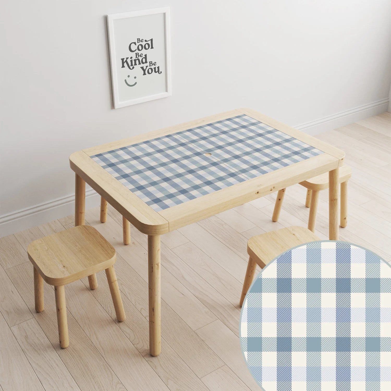 Flisat Table Gingham Decal DF3.