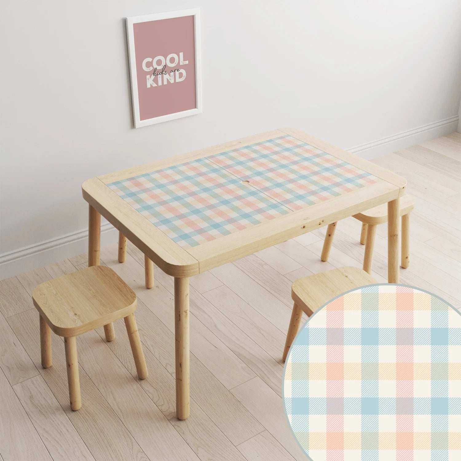 Flisat Table Gingham Decal DF3.