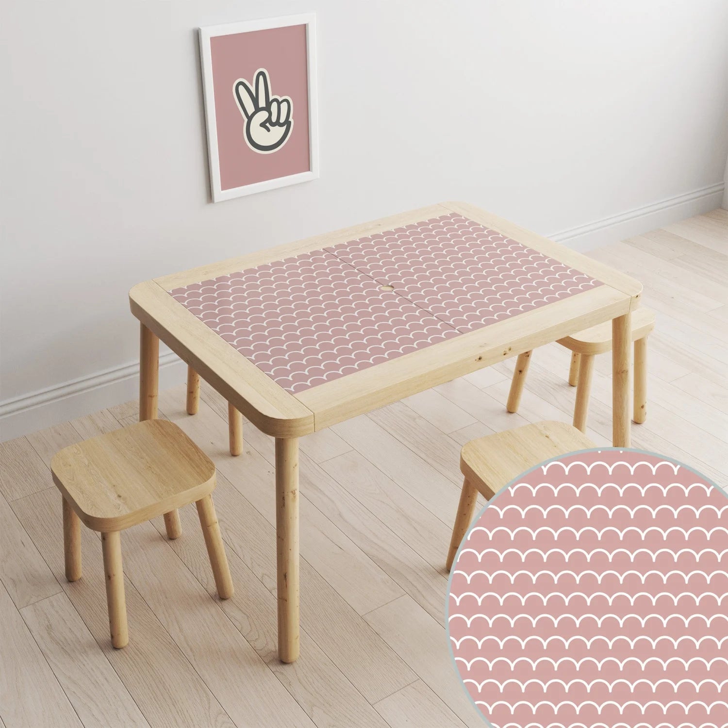 Flisat Table Scallops Decal DF3.