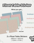 Flisat Table Scallops Decal - DF3.