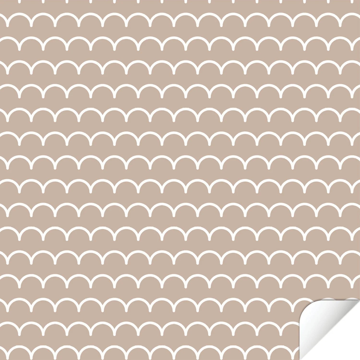 Flisat Table Scallops Neutral Decal - Furniture Decals