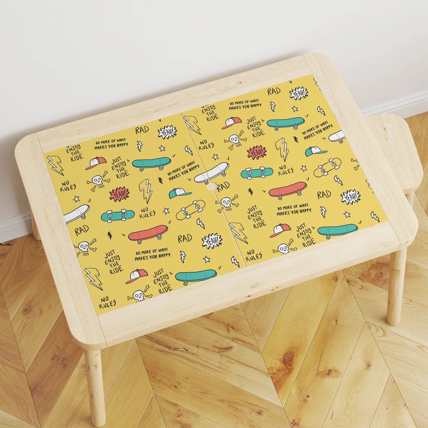 Decal Ikea Flisat Stool Hack Flisat Table Sticker – Skater Design