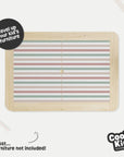 Flisat Table Stripes Neutral Decal - Furniture Decals