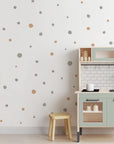 Green Polka Dots Wall Decals - DW0. Dot