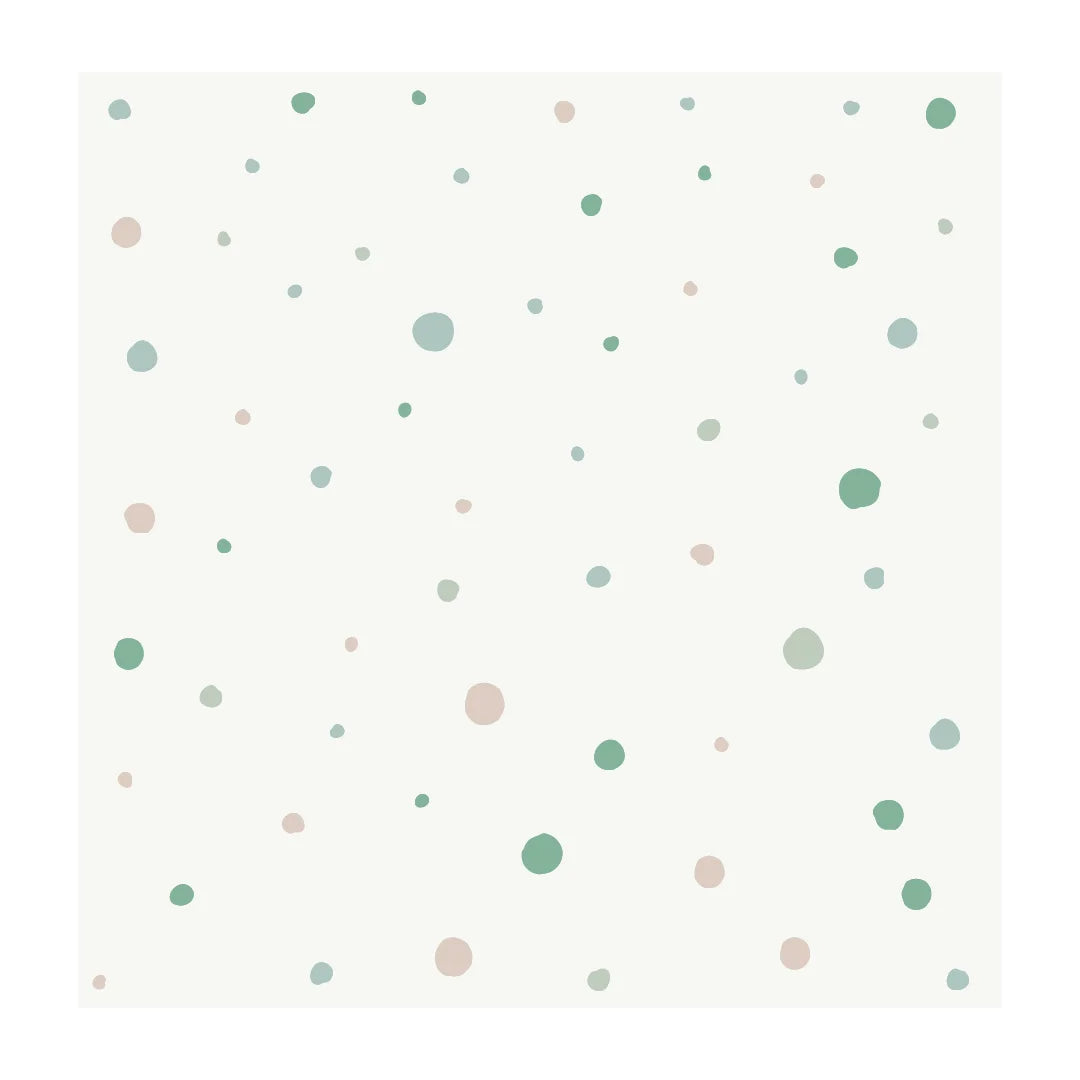 Green Polka Dots Wall Decal - Small Set - DW0. Dot Decals
