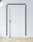 Greens Scalloped Border Decals - Khaki - DW14. Borders
