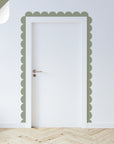 Greens Scalloped Border Decals - Olive - DW14. Borders