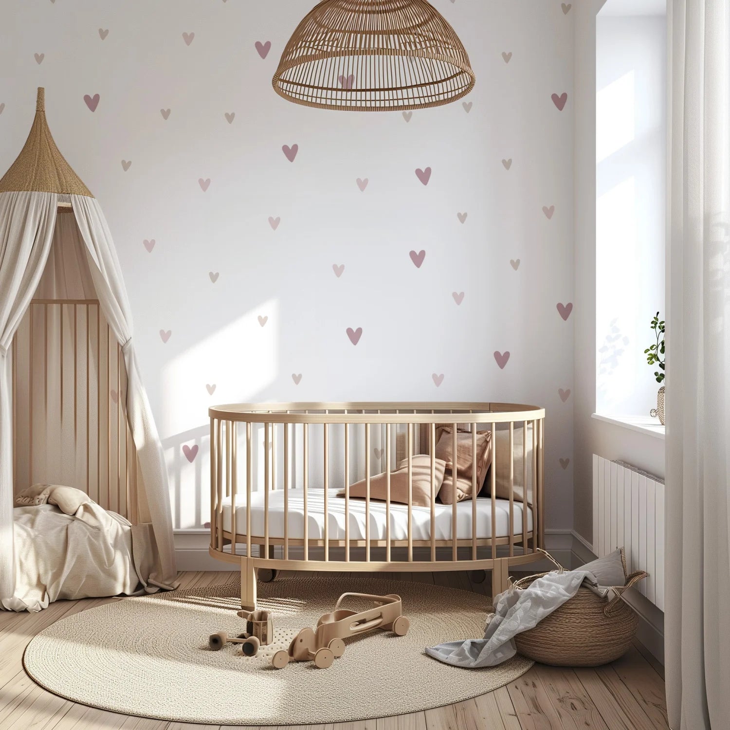 Hearts Wall Decal - DW1. Shape Decals