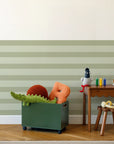 Horizontal Stripes Wall Panels - Apple & Artichoke - DW11.