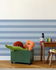 Horizontal Stripes Wall Panels - Blue & Sky - DW11.