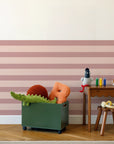 Horizontal Stripes Wall Panels - Pink & Blush - DW11.