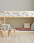 Kura Bed Abstract Dots Warm Decals - Furniture Decals