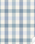 Kura Bed Gingham Blue Decals - Furniture Decals - Kura Bed